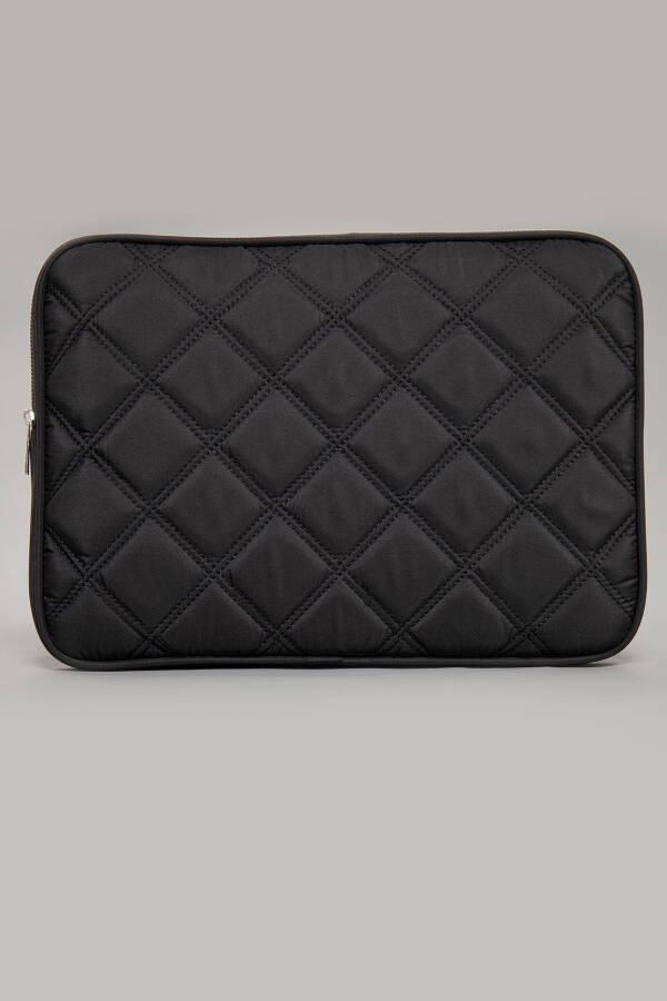 Water-resistant Quilted Laptop Sleeve Case Compatible with Macbook Air Pro 13 13.3 14 Inch. Black - 12