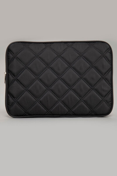 Water-resistant Quilted Laptop Sleeve Case Compatible with Macbook Air Pro 13 13.3 14 Inch. Black - 4