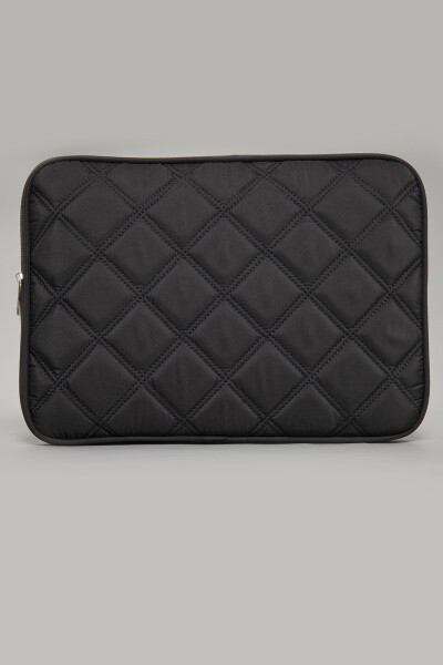 Water-resistant Quilted Laptop Sleeve Case Compatible with Macbook Air Pro 13 13.3 14 Inch. Black - 19