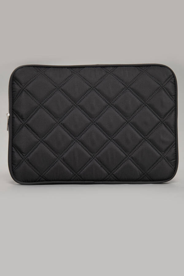 Water-resistant Quilted Laptop Sleeve Case Compatible with Macbook Air Pro 13 13.3 14 Inch. Black - 19