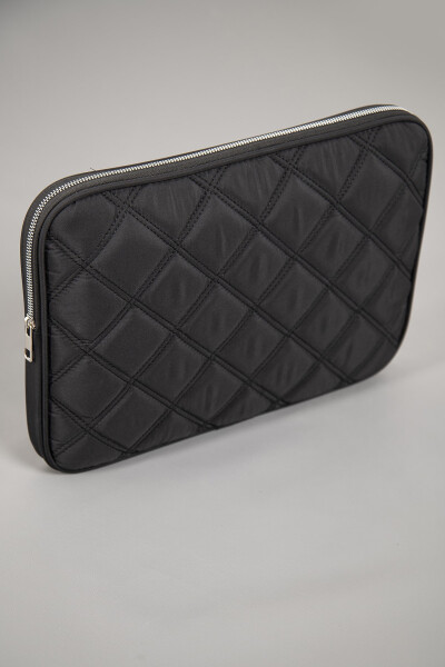 Water-resistant Quilted Laptop Sleeve Case Compatible with Macbook Air Pro 13 13.3 14 Inch. Black - 21