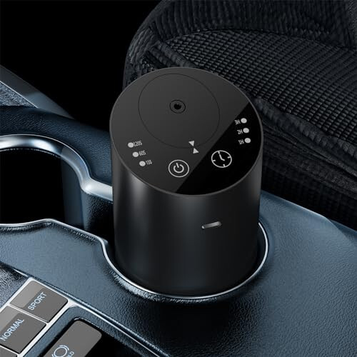 Waterless Car Diffuser, Waterless Diffusers for Essential Oils with Timer & No Leakage Tech, Super Quiet Cordless Aromatherapy Essential Oil Diffuser Battery Operated for Car, Room, Office (Black) - 4