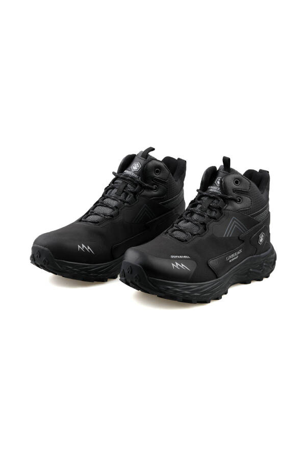 Waterproof and Cold-Resistant Winter Lace-Up Boots with Sturdy Sole Outdoor Boots - 1