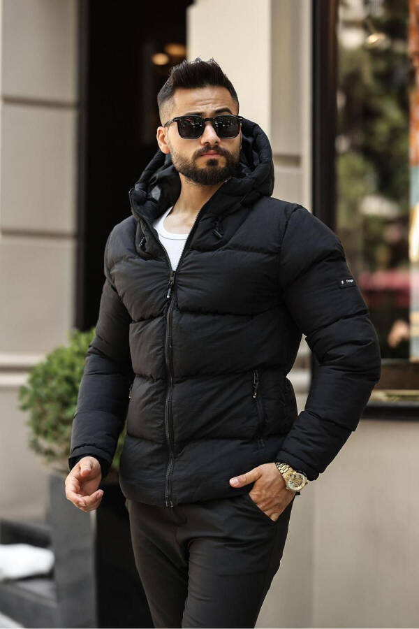 Waterproof and Windproof Inflatable Men's Jacket - 1