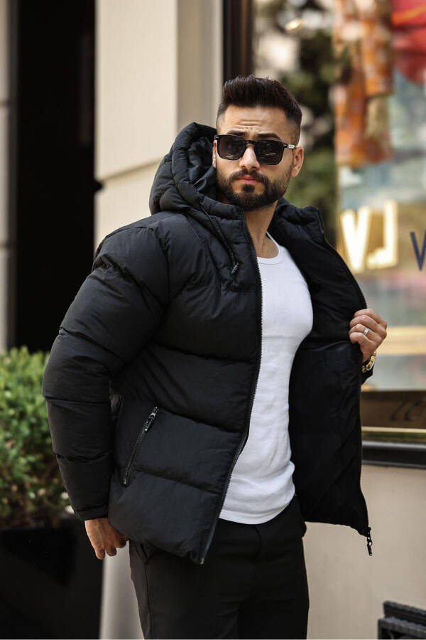 Waterproof and Windproof Inflatable Men's Jacket - 3