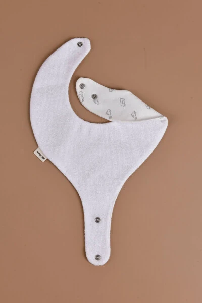 Waterproof Bib with Soother Holder - Cars - 4