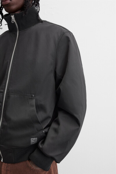 Waterproof bomber jacket - Black - 5