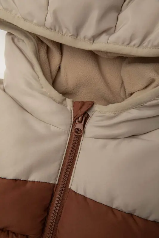 Waterproof fleece lined hooded puffer vest for baby boys (A2848a524au) - 7