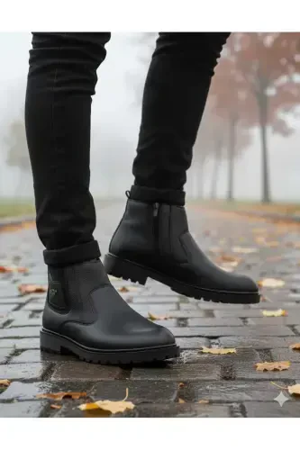 Waterproof Fur-lined Guaranteed Unisex Winter Zipper Boots with Sturdy Sole - 4