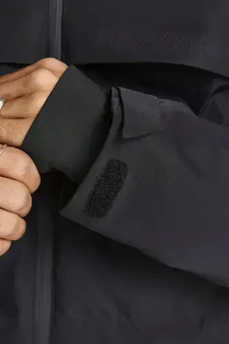 Waterproof Hooded Core Jcodarwin Men's Windproof Jacket-BLACK - 4