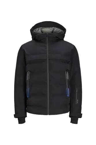 Waterproof Hooded Core Jcodarwin Men's Windproof Jacket-BLACK - 2