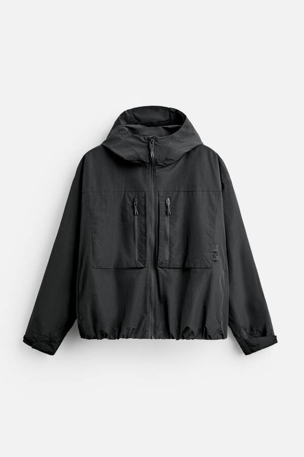 Waterproof hooded jacket (Black) - 16