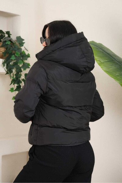 Waterproof Hooded Women's Puffer Jacket - 4