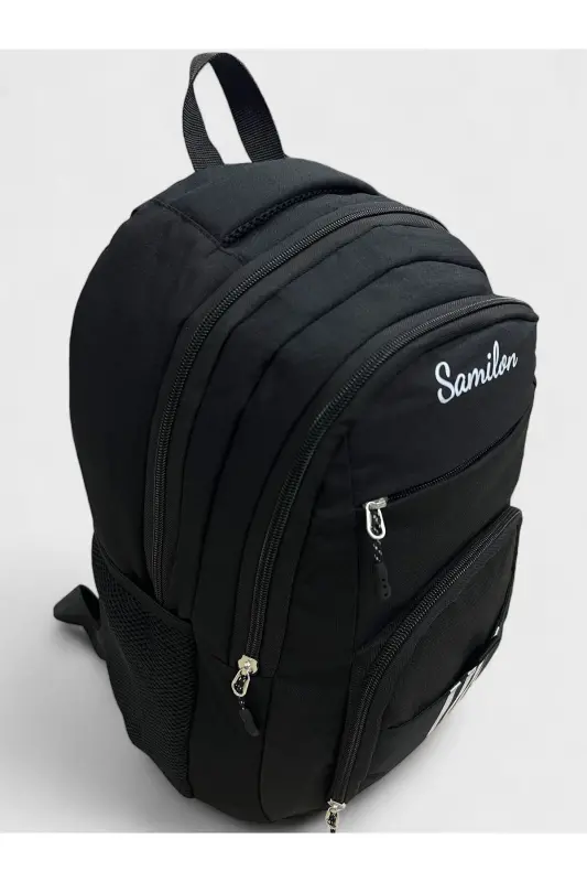 Waterproof Large Unisex School Backpack and Travel Bag-black4 - 3