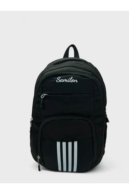 Waterproof Large Unisex School Backpack and Travel Bag-black4 - 1
