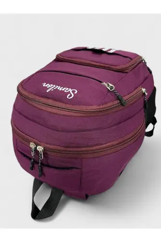 Waterproof Large Unisex School Backpack and Travel Bag-BORDO2 - 3