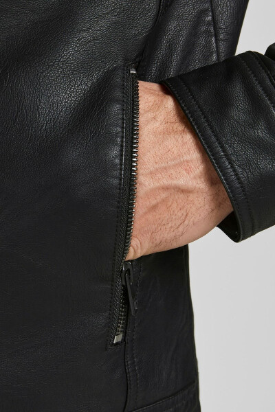 Waterproof leather biker jacket. - 6