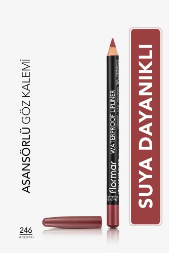 Waterproof Lipliner (PINK) - Waterproof Lipliner - 246 Rosebush- 8690604589951-246 ROSEBUSH 