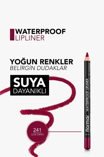Waterproof Lipliner - Suya Dayanıklı Dudak Kalemi No: 241 Sour Cherry 1.14 g 8690604567553-241 SOUR CHERRY - 5