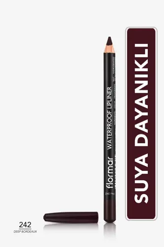 Waterproof Lipliner - Suya Dayanıklı Dudak Kalemi No: 242 Deep Bordeaux 1.14 g 8690604567577 - 242 DEEP BORDEAUX 
