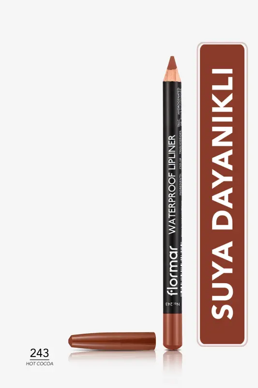 Waterproof Lipliner - Suya Dayanıklı Dudak Kalemi No: 243 Hot Cocoa 1.14 g 8690604567584-243 HOT COCOA - FLORMAR