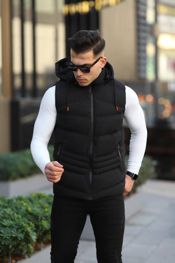 Waterproof Men's Removable Hood Vest - 2