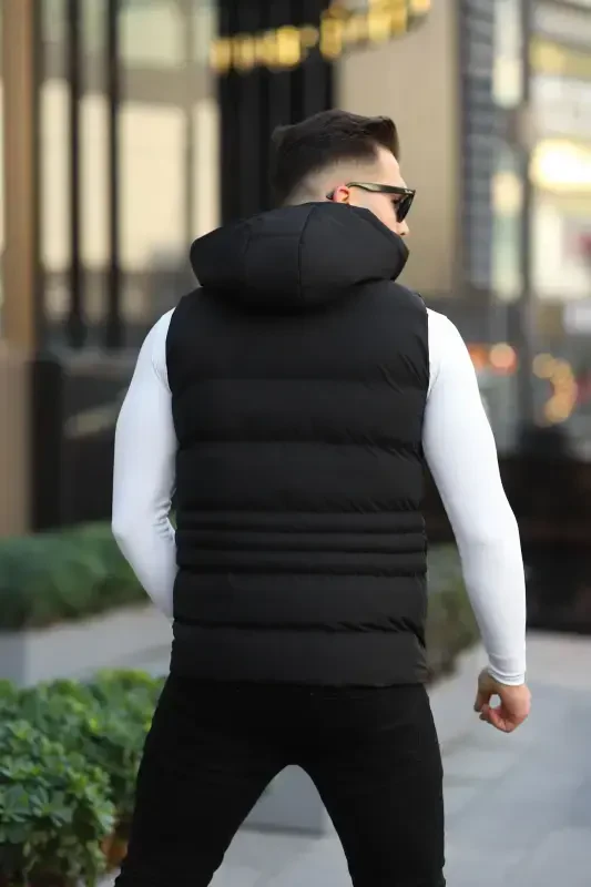 Waterproof Men's Removable Hood Vest - 5