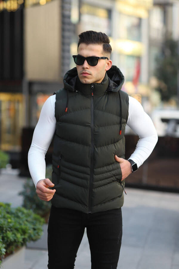 Waterproof Men's Removable Hooded Vest - 2