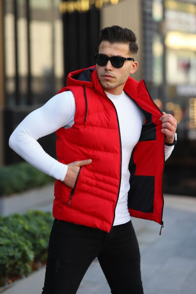 Waterproof Men's Removable Hooded Vest 