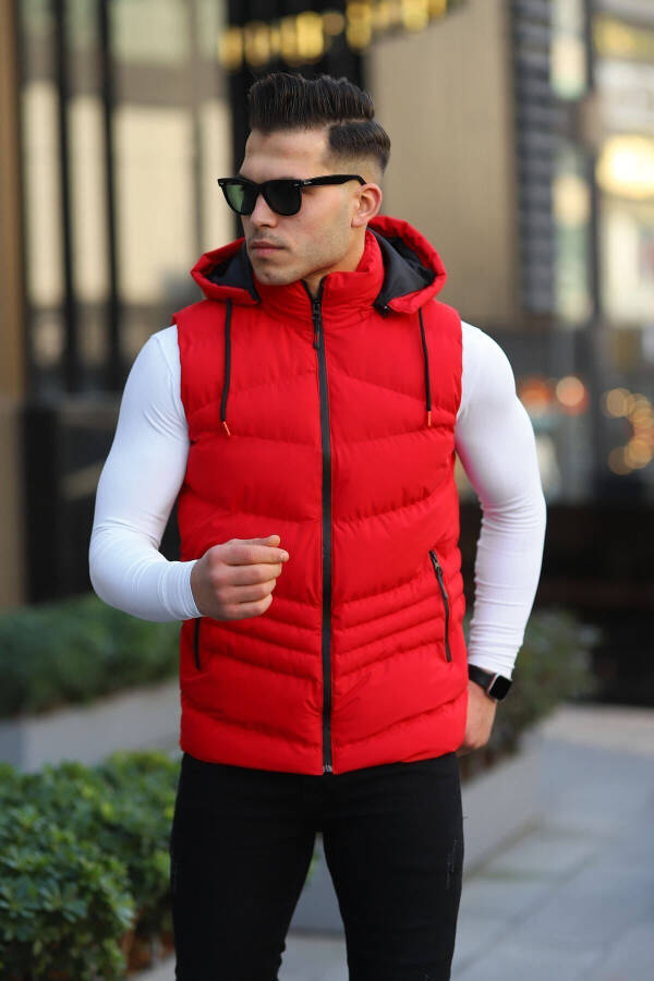 Waterproof Men's Removable Hooded Vest - 2