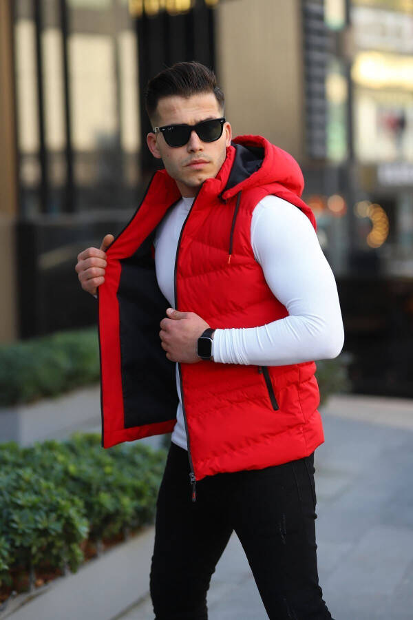 Waterproof Men's Removable Hooded Vest - 3