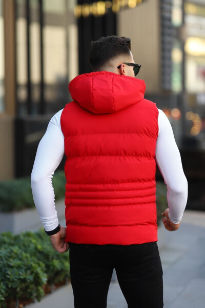 Waterproof Men's Removable Hooded Vest - 4