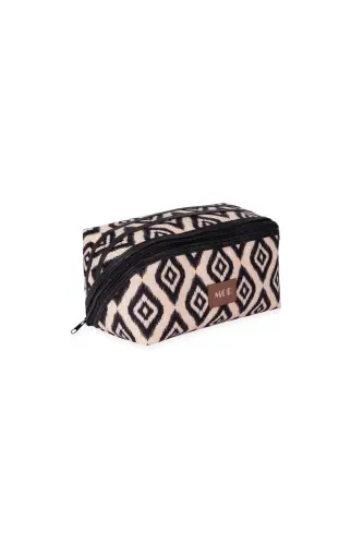 Waterproof Multi-Purpose Handle Makeup Bag with Spacious Compartments Travel Type Cosmetic Organizer - 5