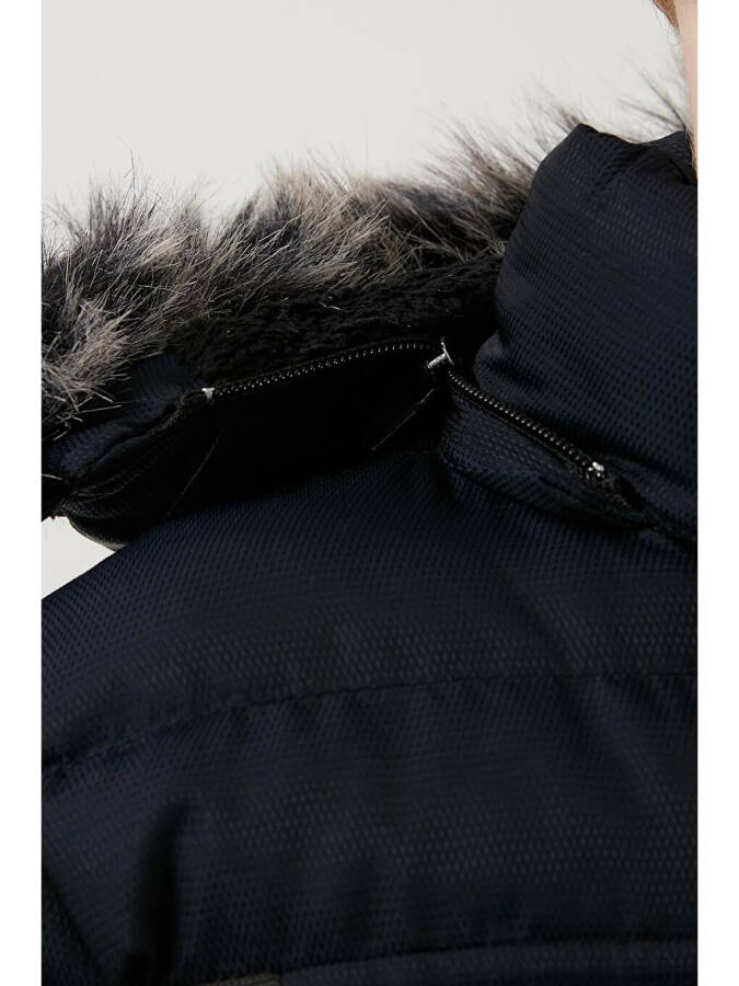 Waterproof Puffer Jacket with Removable Hood and Fleece Lining 5760023 - 6