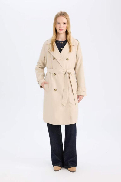 Waterproof Regular Fit Trench Coat - 1