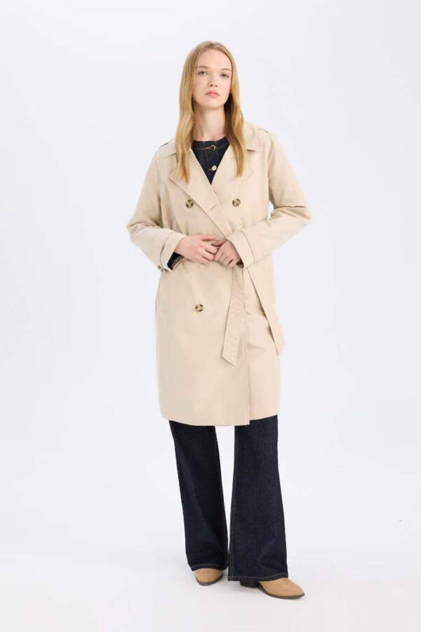 Waterproof Regular Fit Trench Coat - 2