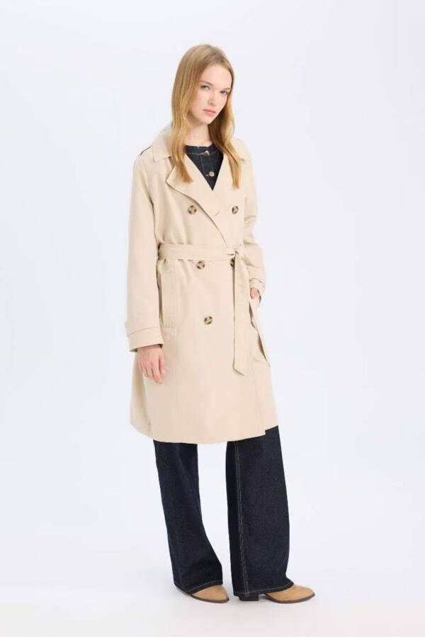 Waterproof Regular Fit Trench Coat - 3