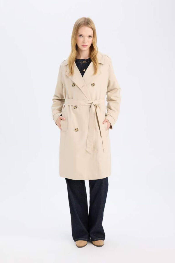 Waterproof Regular Fit Trench Coat - 4