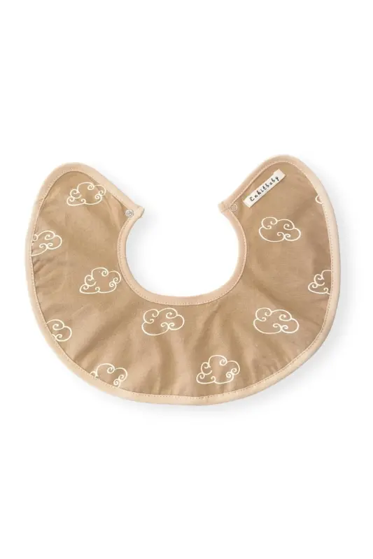 Waterproof Round Neck Baby Bib, 100% cotton, 0-2 Years - 1