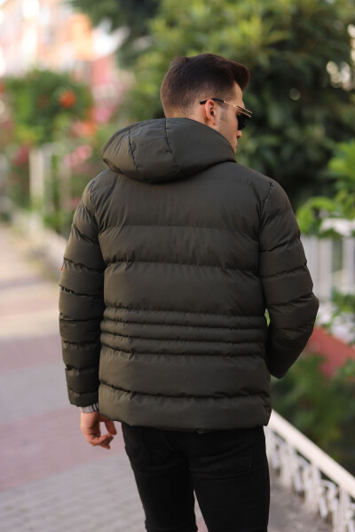 Waterproof & Windproof Men's Hooded Winter Puffer Jacket - 8