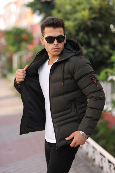 Waterproof & Windproof Men's Hooded Winter Puffer Jacket - 1