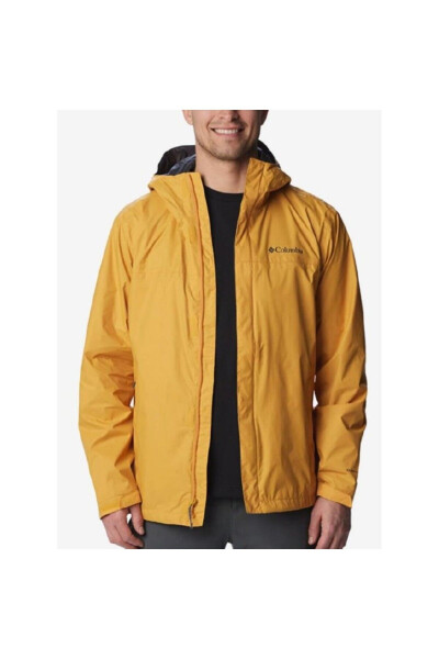 Watertight Men's Yellow Hooded Raincoat - 1