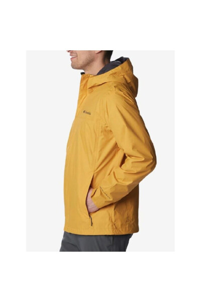 Watertight Men's Yellow Hooded Raincoat - 2