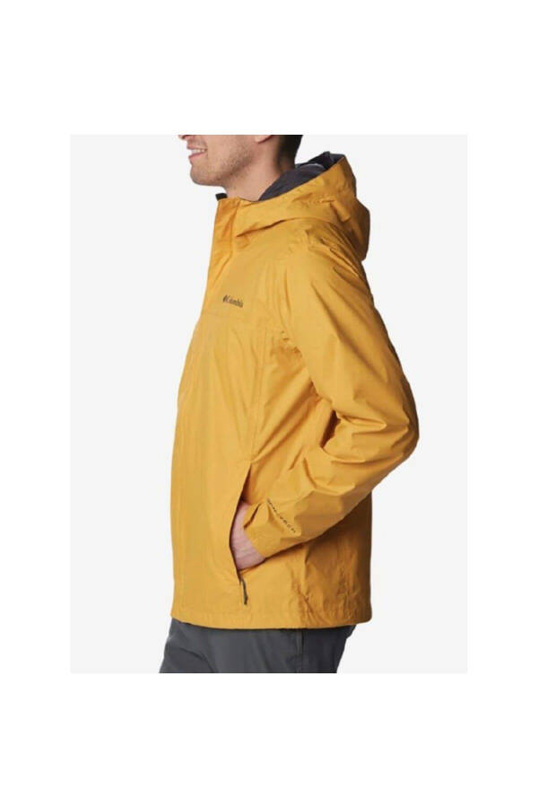 Watertight Men's Yellow Hooded Raincoat - 2