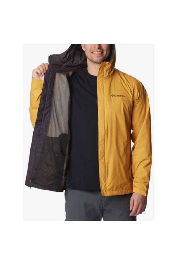 Watertight Men's Yellow Hooded Raincoat - 3