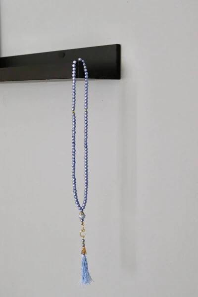 Wavly Tasseled Blue Pearl Rosary 20 Pieces T301 - 3