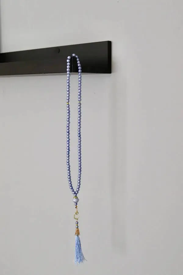 Wavly Tasseled Blue Pearl Rosary 20 Pieces T301 - 3