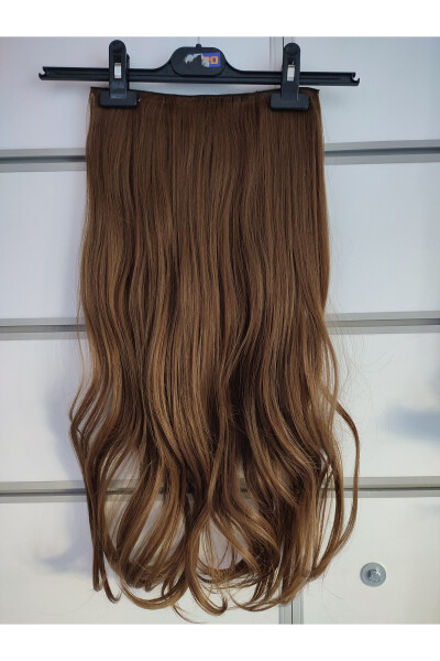 Wavy Fiber .Mat Synthetic Clickable Half Moon Caramel - 7