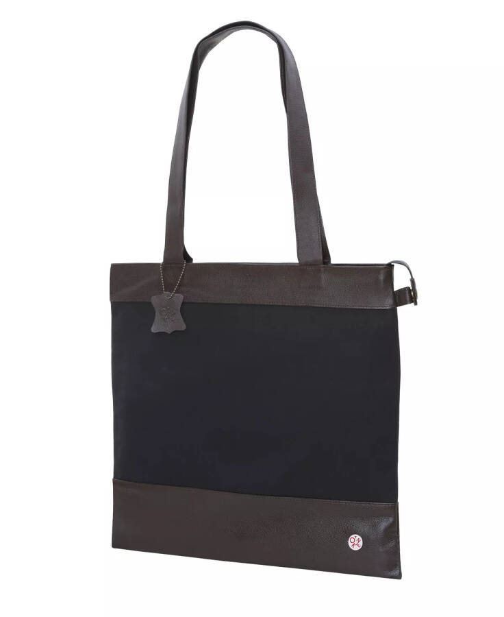 Waxed Graham Medium Tote Bag Black - 1