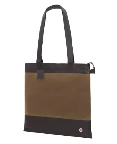 Waxed Graham Medium Tote Bag-Black - 9
